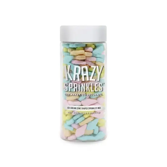 Krazy Sprinkles - Ice Cream Cones (1/2 Cup, 1x Jar) for Cakes, Ice Cream & Cookies {2}
