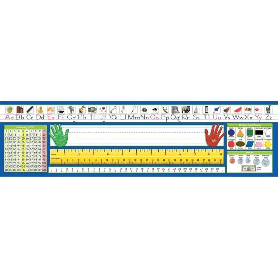 Primary Traditional Manuscript Counting 1-120 Desk Plates, 36 Per Pack, 3 Packs {2}