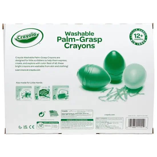Washable Palm-Grasp Crayons, Pack of 12 {5}