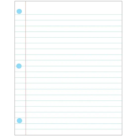 Large Magnetic Notebook Page, 12" x 15", Pack of 3 {2}