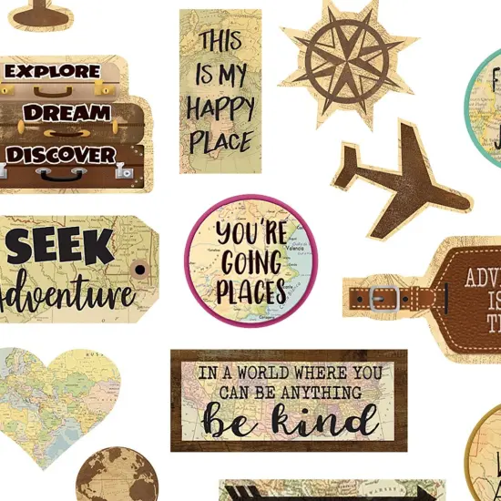 Travel the Map Stickers, 120 Per Pack, 12 Packs {3}