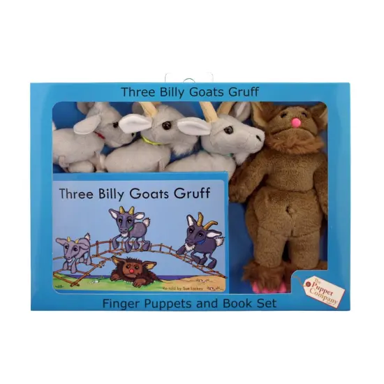The Three Billy Goats Gruff Finger Puppets and Book Set {1}