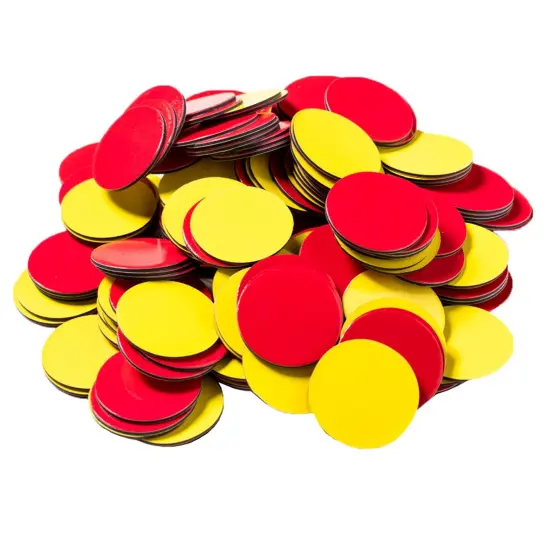 Magnetic Two-Color Counters, 200 Per Pack, 2 Packs {2}