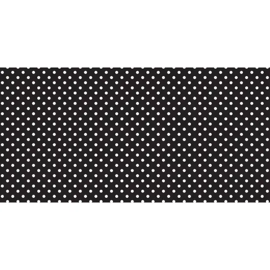 Bulletin Board Art Paper, Classic Dots-Black & White, 48" x 50', 1 Roll {1}