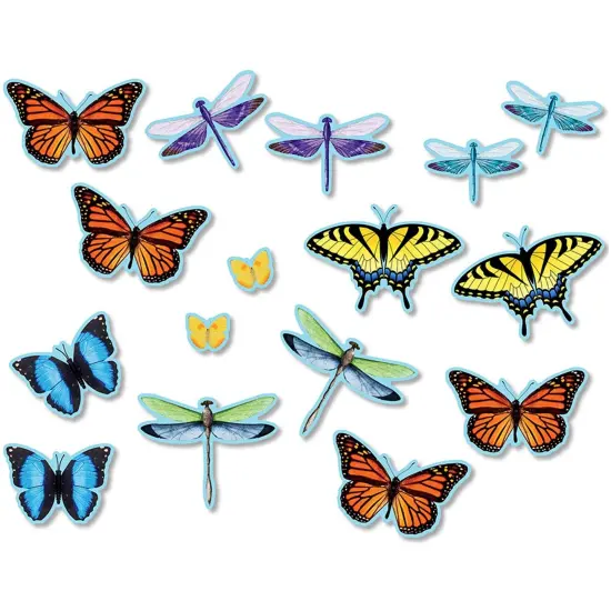 Bulletin Board Accents, Butterflies & Dragonflies, 64 Pieces Per Pack, 6 Packs {2}