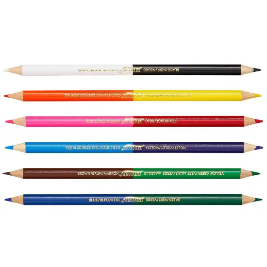 Duo Colored Pencils, 12 Color Set, 12 Sets {4}