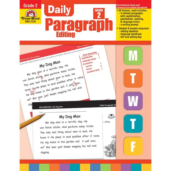 Daily Paragraph Editing Book, Grade 2 {1}