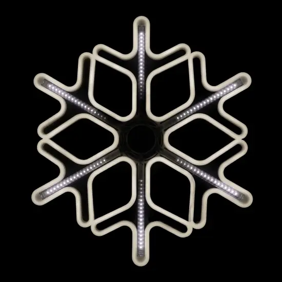 Northlight Lighted Cascading Snowflake Outdoor Christmas Decoration - 16" - Clear Lights {1}