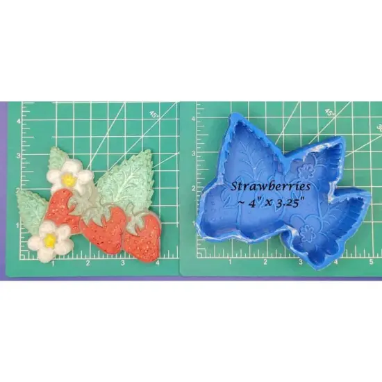 Strawberries Silicone Freshie Mold {1}