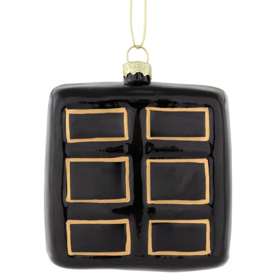 Northlight 3" Black and Gold Organ Glass Christmas Ornament {6}