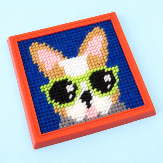 Colorbok Sew Cute! Needlepoint Kit-Dog {2}