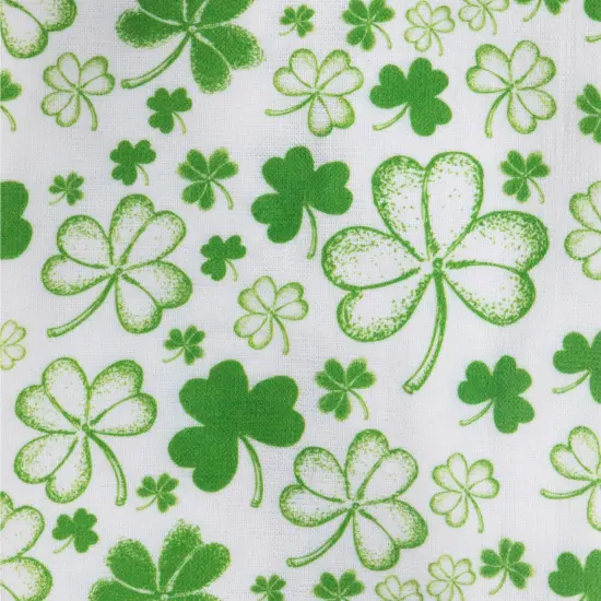 Northlight Shamrocks and Plaid St. Patrick's Day Kitchen Tea Towels - 26" - Set of 2 Green {6}