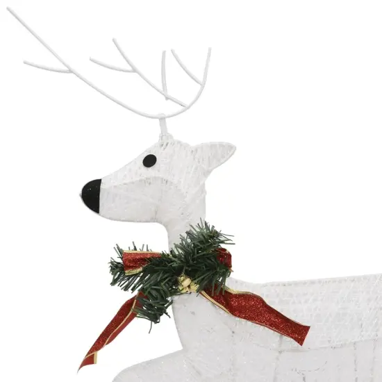 2 pcs Christmas Reindeers with 40 LEDs White {6}