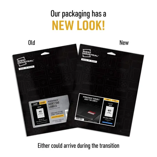 Avery PermaTrack Durable White Asset Tag Labels, 3/4" x 1-1/2", 320 Asset Tags (61525) {2}