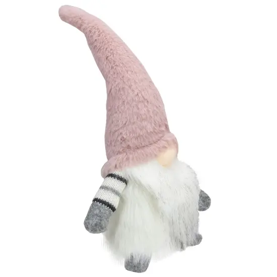 Northlight LED Lighted Nose Christmas Gnome Figure - 14" - Pink and White {4}