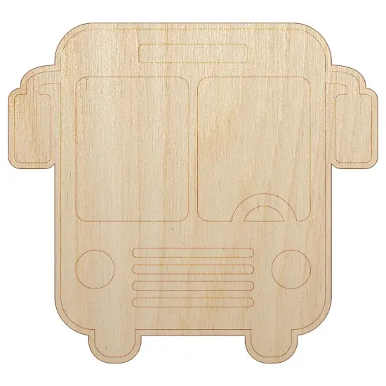 City Bus Stop Public Transportation icon Unfinished Wood Shape Piece Cutout for DIY Craft Projects {7}