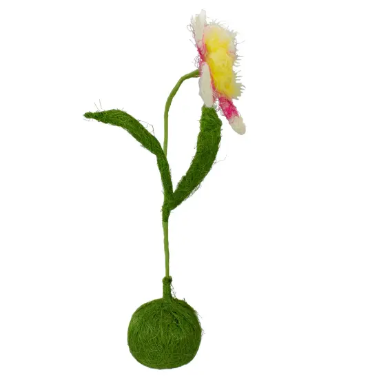 Northlight Spring Artificial Flower Decoration - 19" - Yellow and Pink Green {3}
