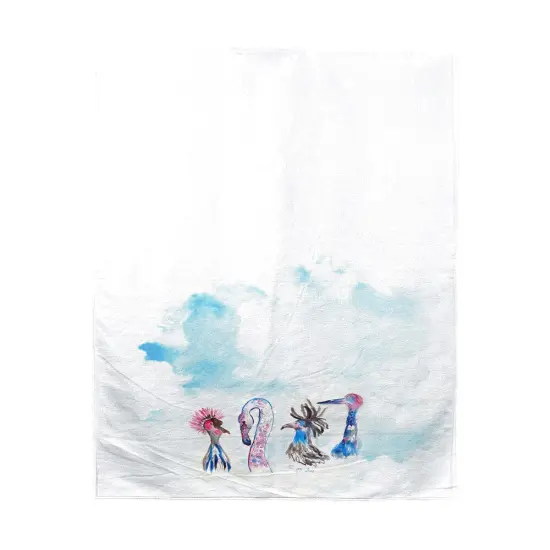Betsy Drake Loony Birds Beach Towel Multicolor {1}