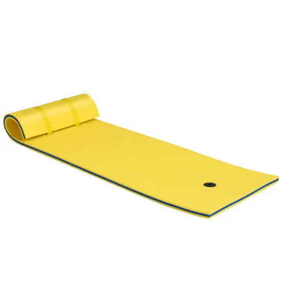 3-layer Tear-resistant Relaxing Foam Floating Pad Yellow {1}