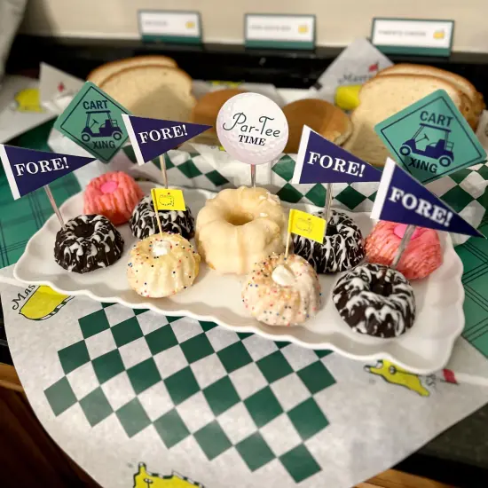 Big Dot of Happiness Par-Tee Time - Golf - Dessert Cupcake Toppers - Birthday or Retirement Party Clear Treat Picks - Set of 24 {3}