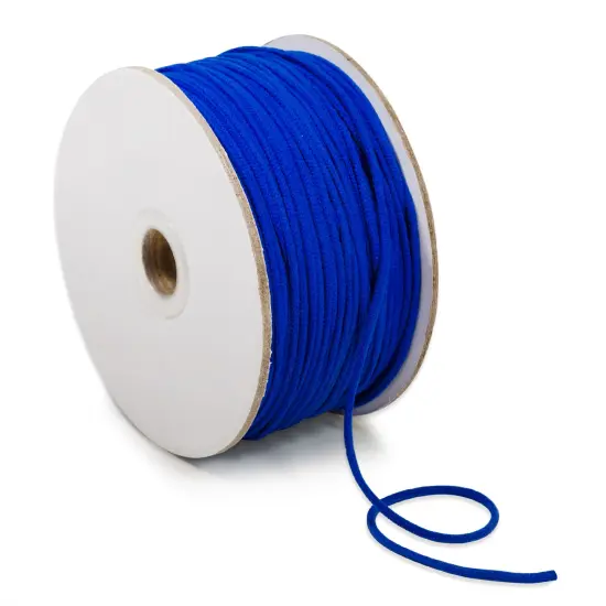 1/8" Soft Knit Elastic Cord - 100 Yard Spool Royal Blue {1}