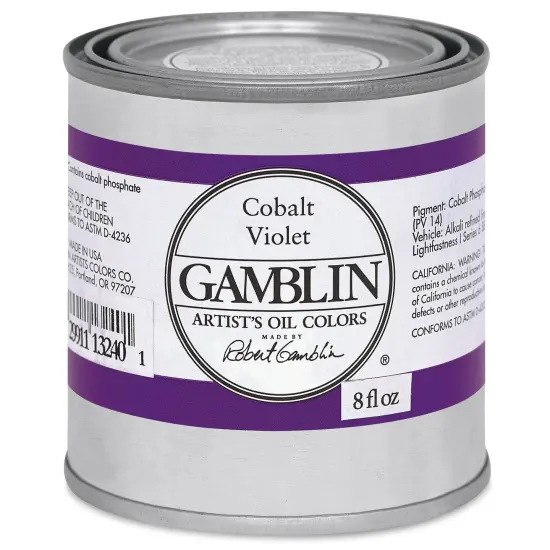 Gamblin Artist's Oil Color - Cobalt Violet, 8 oz Can {2}