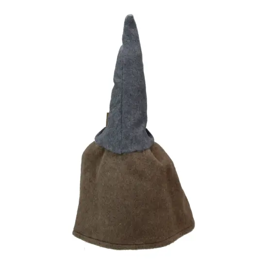 Northlight Standing Gnome Big Nose Santa Holding Stick - 16"Brown and Beige {4}