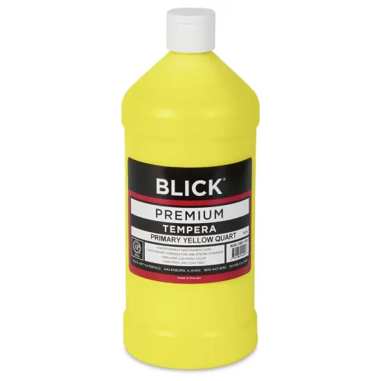 Blick Premium Grade Tempera - Primary Yellow, Quart {1}