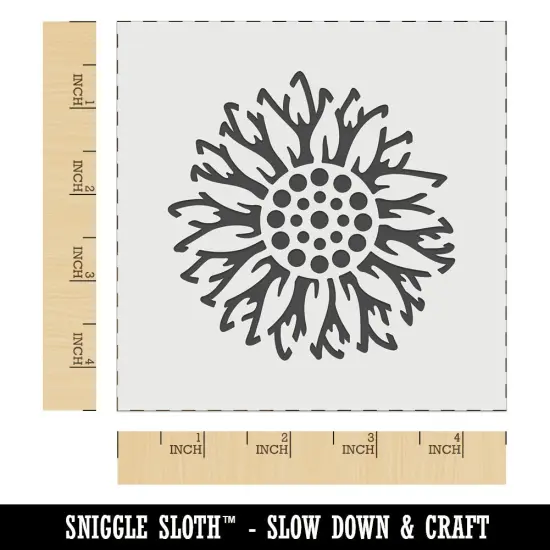Decorative Sunflower Wall Cookie DIY Craft Reusable Stencil {7}
