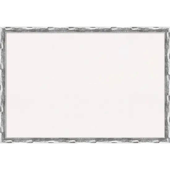 Scratched Wave Chrome Framed Corkboard, White Cork {1}