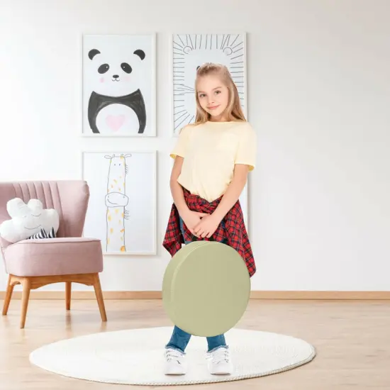 6 Pieces 15 Inch Round Toddler Floor Cushions-Blue {1}