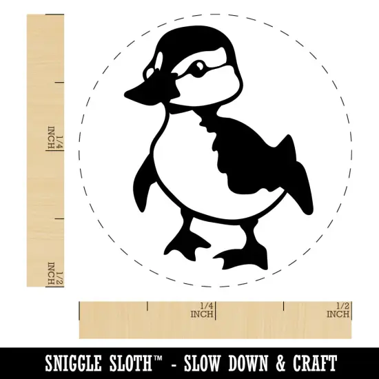 Cute Baby Duck Duckling Self-Inking Rubber Stamp for Stamping Crafting Planners Pink {1}