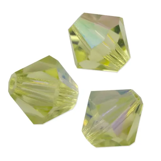 Preciosa Crystal Bicone Bead 4mm Jonquil AB (Package of 50) {1}