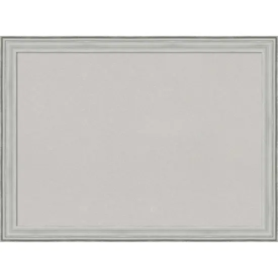 Bel Volto Silver Wood Framed Corkboard, Grey Cork {1}