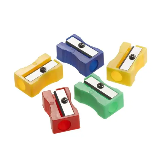 Plastic Pencil Sharpener, One Hole, Assorted Colors, Pack of 144 {2}