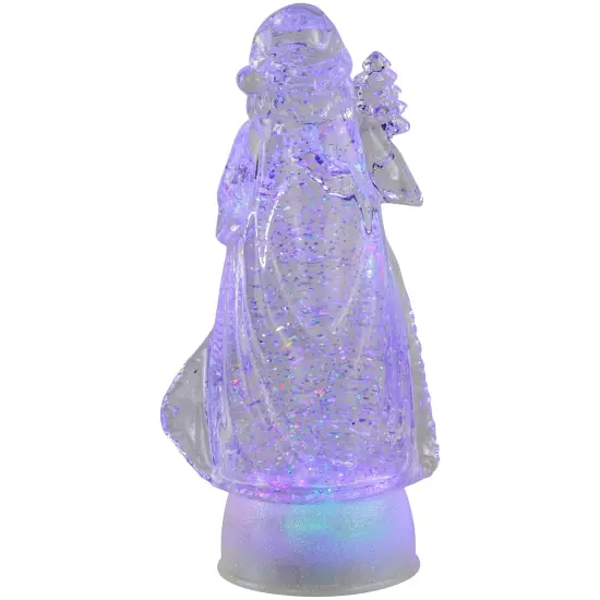Northlight LED Lighted Color Changing Acrylic Santa Claus Christmas Decoration - 10" Clear {6}