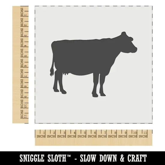 Solid Cow Farm Animal Wall Cookie DIY Craft Reusable Stencil {1}