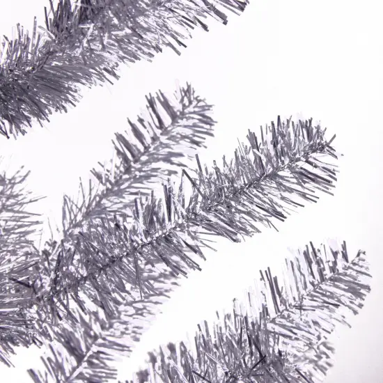 Northlight 3' Medium Silver Tinsel Twig Artificial Christmas Tree - Unlit {3}