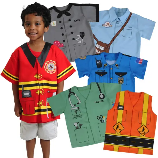 Kaplan Early Learning Company Community Helper Dress-Up Shirts - Set of 6 {1}
