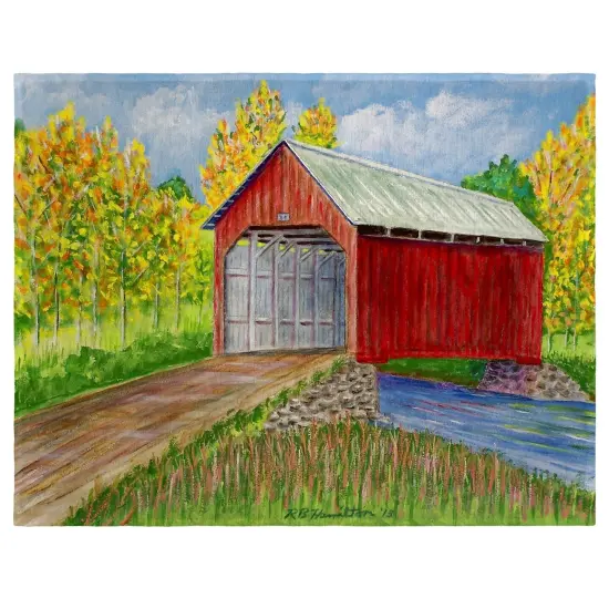 Betsy Drake Covered Bridge Place Mat Set of 4 {1}