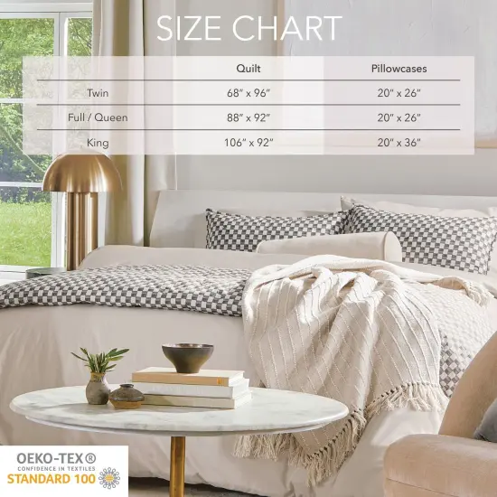 Nate Home by Nate Berkus Printed Cotton Comforter Quilt Set {3}