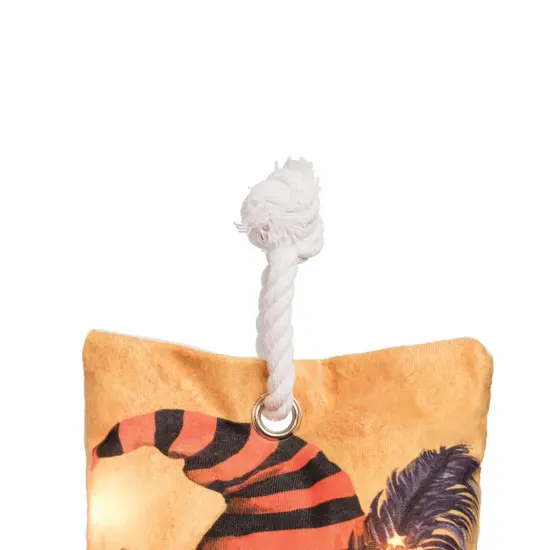 Witch Cat-Chunk Halloween Light-Up LED Doorstop Decor {2}