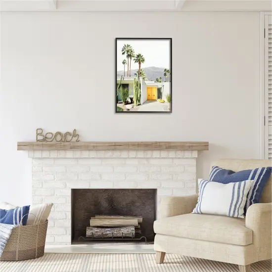 Stupell Industries Palm Springs House Photography Framed Giclee Art Black Frame {2}