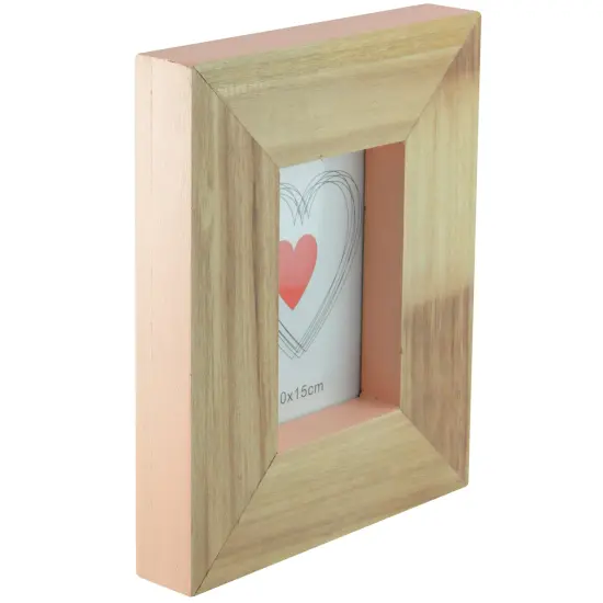 Kaemingk Rectangular Wooden Picture Frame - for a 5.5" x 3.5" Photo - 10" Brown {3}