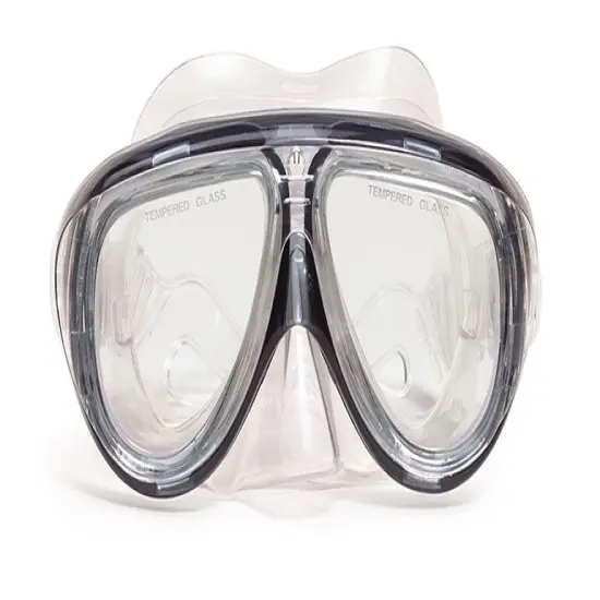 Swim Central 6.5" Black Telstar Pro Mask Swimming Pool Accessory for Adults {1}