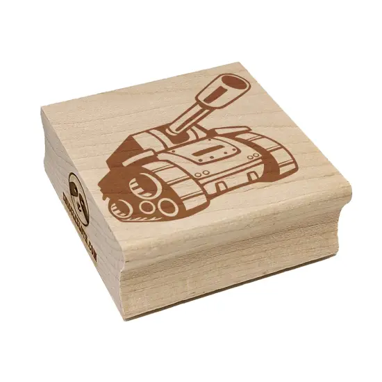Cartoon Military Army Tank Square Rubber Stamp for Stamping Crafting {7}