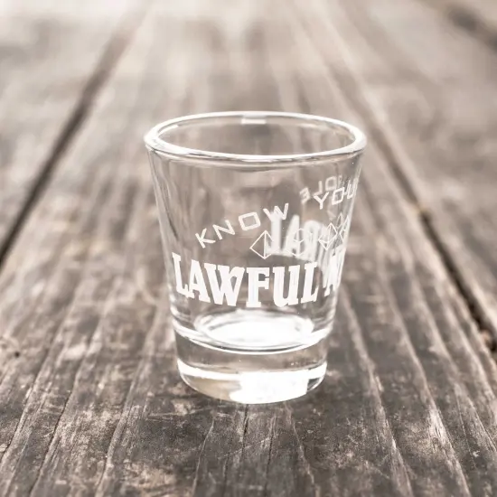 2oz Lawful Neutral - Know Your Role - Shot Glass {1}