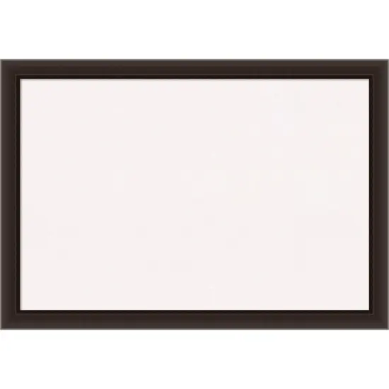 Romano Narrow Wood Framed Corkboard, White Cork Silver {7}