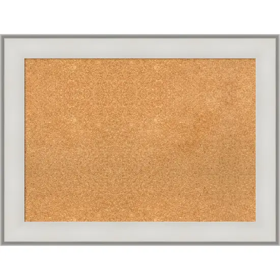 Imperial Framed Corkboard, Natural Cork Imperial Silver {7}