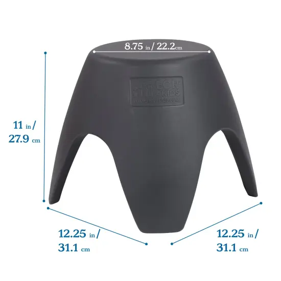 Ayana Stool Set, Flexible Seating, 4-Pack Dark Grey {2}